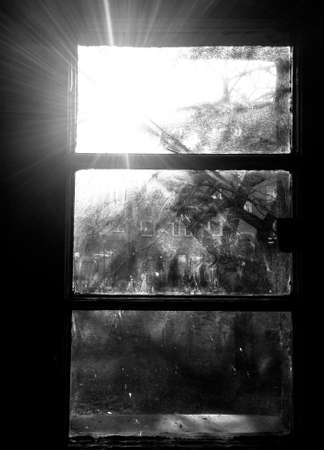 dark windowの写真素材