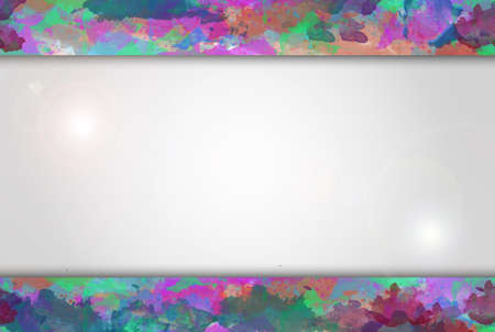 watercolor brochure templateの写真素材