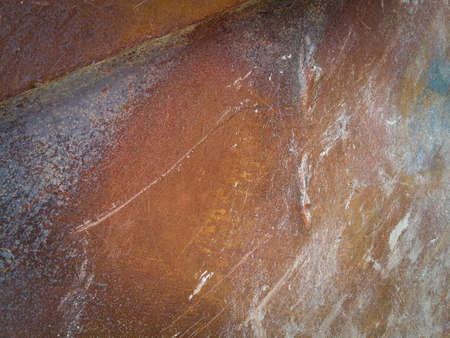 Old rusty steel background, metal texture, damaged surfaceの写真素材