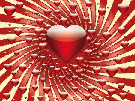 Happy valentines day or love hearts abstract backgroundのイラスト素材