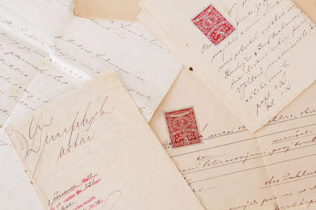 composition of old handwritten text agreements or contract
