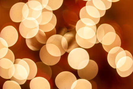Abstract background. Blurred colorful circles bokeh of christmas lights の写真素材