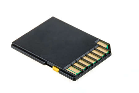 High capacity sd-card isolated on a white background 