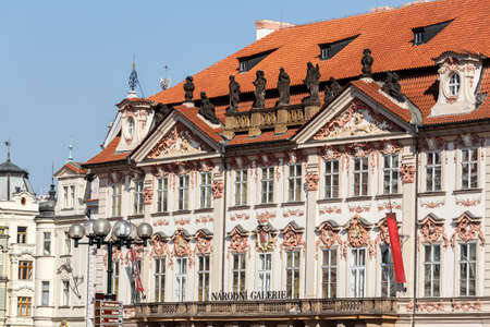 National gallery (Kinsky Palace) in Prague, Czech Republic 2014のeditorial素材
