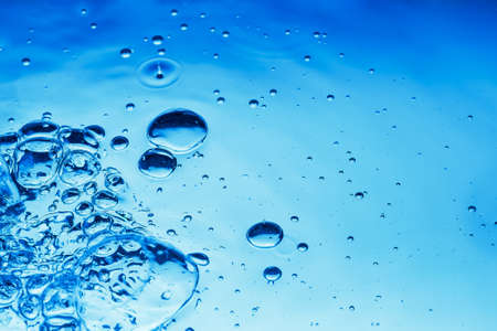 very nice abstract background of blue water drops from splash 
