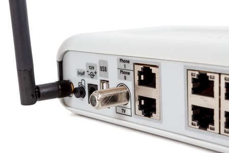 Passive Optical network, Detail of end user fiber optic GPON terminal with wifi and catv connection