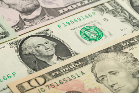 USA dollar money banknotes texture background or backdrop