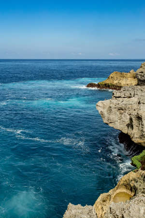 coastline at Nusa Penida island near Pasih Uug (Broken Beach), Bali Indonesia
