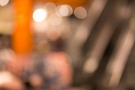 blurred background of shopping center, out of focus shot for backdropの写真素材