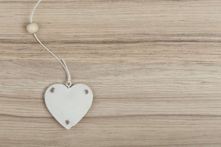 valentine's hearts on a wooden background , valentine's day, day valentine postcard with space for...