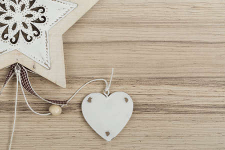 valentine's hearts on a wooden background , valentine's day, day valentine postcard with space for...