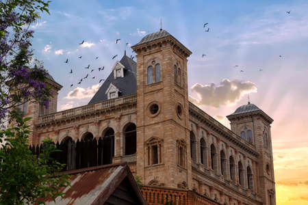 panorama of Antananarivo or Tananarive, short Tana,  Poor capital and largest city in Madagascar, Madagasikara republic.のeditorial素材