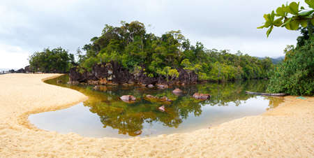 Beautiful pure nature landscape, Masoala National Park, Madagascar picturesque wilderness nature scene.の写真素材