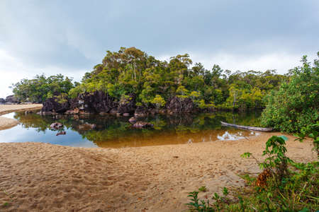 Beautiful pure nature landscape, Masoala National Park, Madagascar picturesque wilderness nature scene.の写真素材
