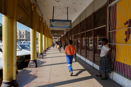 ZIMBABWE, BULAWAYO, OCTOBER 27: Peoples on street in the second largest city in african country...