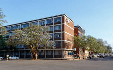 ZIMBABWE, BULAWAYO, OCTOBER 27: Colonial building on the street in the second largest city in...