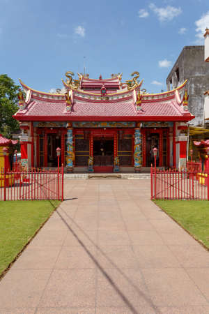 Manado, Indonesia - August 04 2015: Ban Hin Kiong, Taoist temple at jalan D.I. Panjaitan, Manado. It...