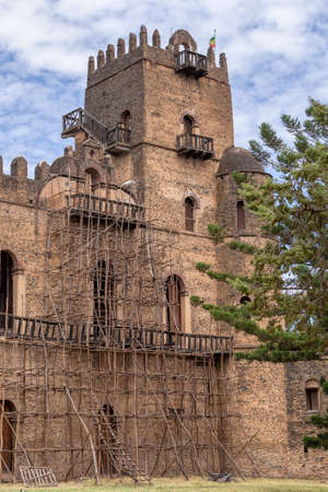 Fasil Ghebbi, Royal fortress-city within Gondar, Ethiopia. Founded in 17th century by Emperor...