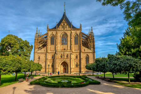 Saint Barbara's Cathedral, Church, Czech: Chram svate Barbory, is a Roman Catholic church in Kutna Hora, Bohemia Czech Republicのeditorial素材