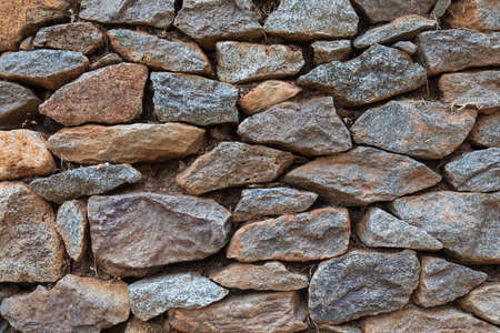 Stone texture on wall in Dungur palace of Queen Sheba, Aksum, Ethiopia. Graphic background or...