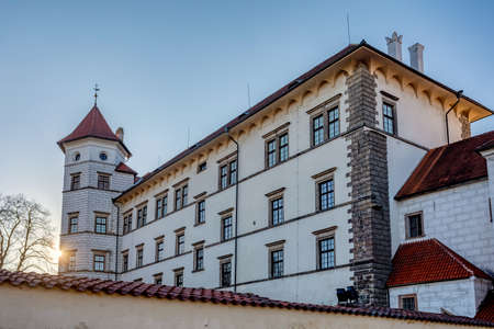The historical castle complex in the old town of Jindrichuv Hradec city. It is the third largest castle complex in the Czech Republicのeditorial素材