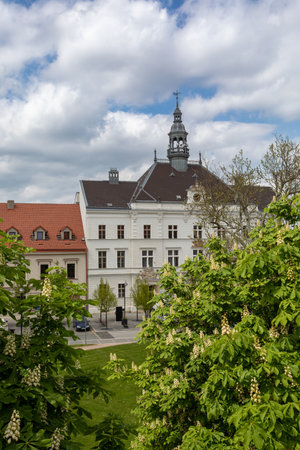 Historic building - Town hall in city Valtice, South Moravia, Czech Republicのeditorial素材