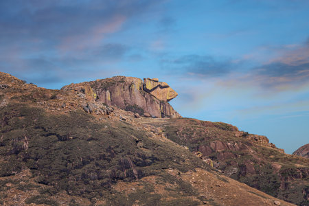 Andringitra national park, Haute Matsiatra, Madagascar, beautiful mountain landscape, top of trail...