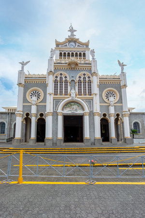 Basilica de Nuestra Senora de los Angeles (Our Lady of the Angels Basilica), Roman Catholic basilica in Costa Rica, located in Cartago and dedicated to the Lady of the Angelsの写真素材