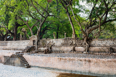 Gondar city, Gonder, Royal Enclosure Fasil Ghebbi Fasilides Bath - Fasilides kings swimming Pool....
