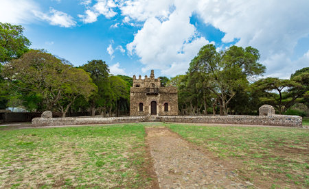 Gondar city, Gonder, Royal Enclosure Fasil Ghebbi Fasilides Bath - Fasilides kings swimming Pool....