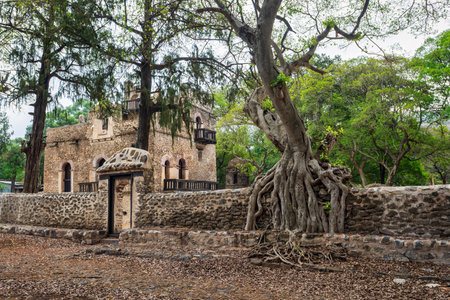 Gondar city, Gonder, Royal Enclosure Fasil Ghebbi Fasilides Bath - Fasilides kings swimming Pool....