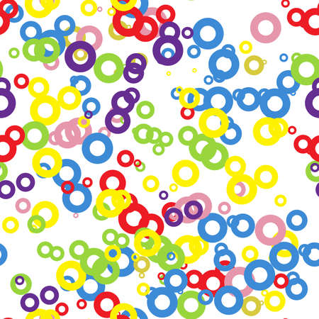 seamless pattern of colored circlesのイラスト素材