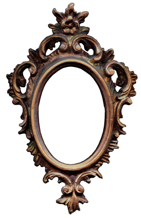 Oval baroque frameの写真素材