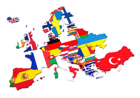 Countries of Europe.の写真素材