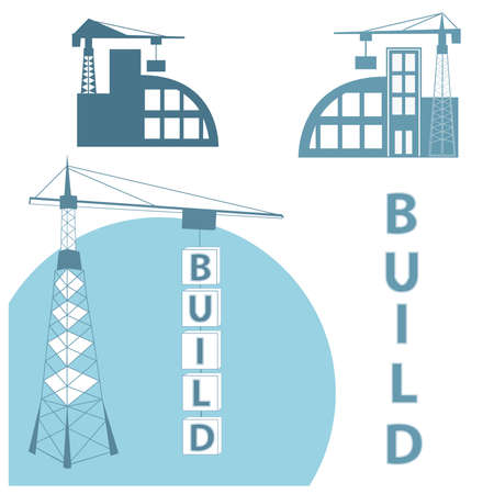 Symbol of building companies and corporationsのイラスト素材