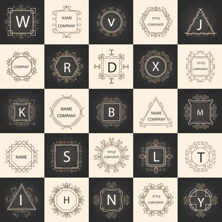 Vintage vector ornament signs and symbols calligraphic pattern elegant decor elements. Vector Illustrationのイラスト素材