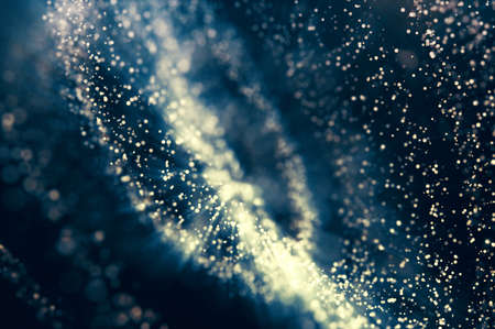 Glitter lights abstract background. Defocused bokeh dark illustrationの写真素材
