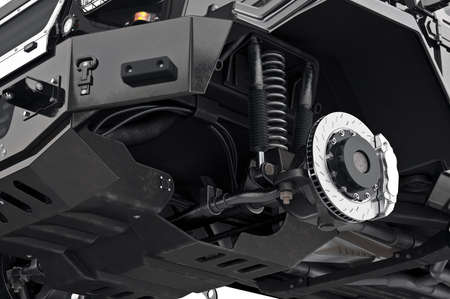Suv crossover car disk wheel, close view. 3D rendering