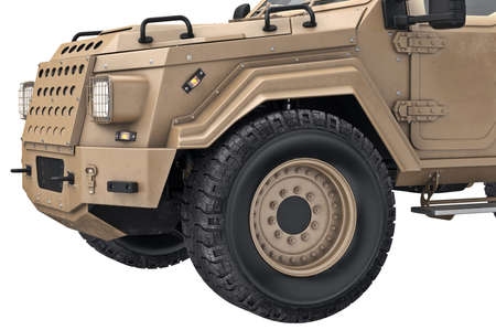 Suv car disk wheel, close view. 3D rendering