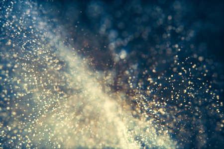Glitter lights abstract background. Defocused bokeh dark illustrationの写真素材