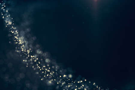 Glitter lights defocused background. Bokeh dark illustrationの写真素材