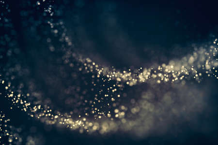Glitter lights abstract background. Defocused bokeh dark illustrationの写真素材