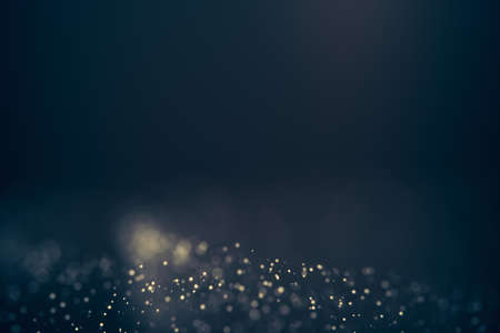 Glitter lights defocused background. Bokeh dark illustrationの写真素材