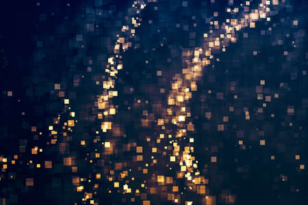 Glitter lights abstract glittering background. Defocused bokeh dark. Illustrationの写真素材