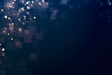 Glitter lights glittering squares shape background. Defocused bokeh dark. Illustrationの写真素材