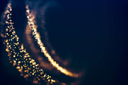 Glitter lights glittering shape magic background. Defocused bokeh. Illustrationの写真素材