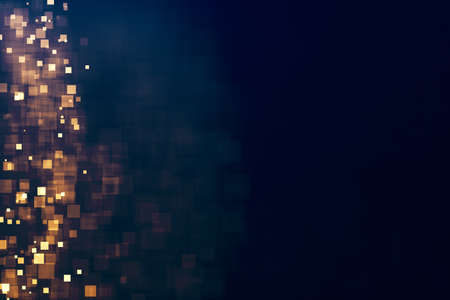 Glitter lights glittering background. Defocused bokeh dark. Illustrationの写真素材
