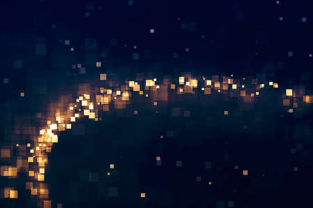 Glitter lights abstract christmas background. Defocused bokeh dark. Illustrationの写真素材