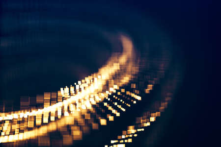 Glitter lights glittering shape magic background. Defocused bokeh. Illustrationの写真素材