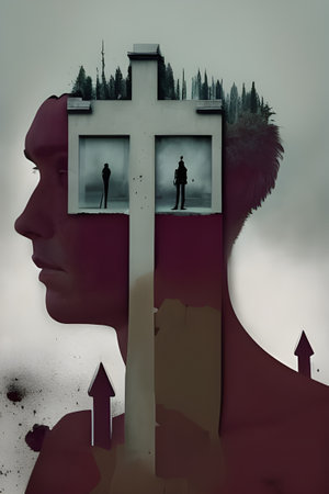 Human with a dark mindの素材